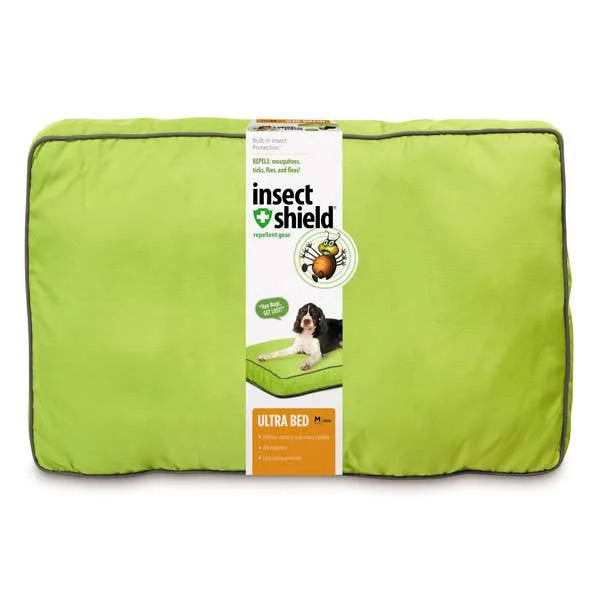 Insect Shield Ultra Dog Bed Green Medium 36 Inch