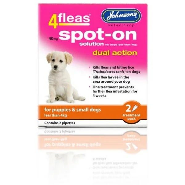 JVP 4Fleas Spot-On Puppy <4kg  2pipx6