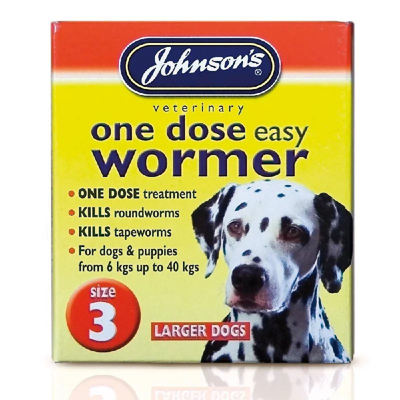 JVP Dog 1 Dose Wormer Size 3 4Tab x6