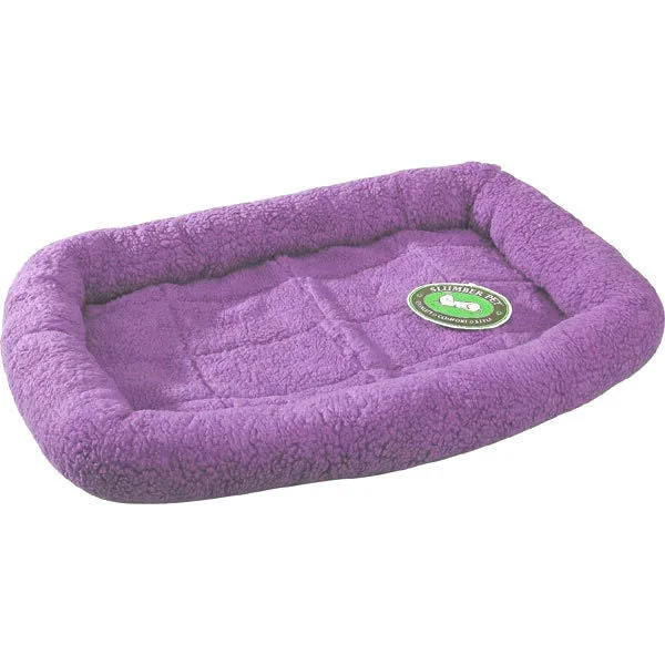 Lavender Purple Slumber Pet Sherpa Crate Bed