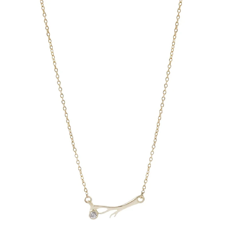 personalized hand-stamped bar ring Autumn Dewdrop Necklace