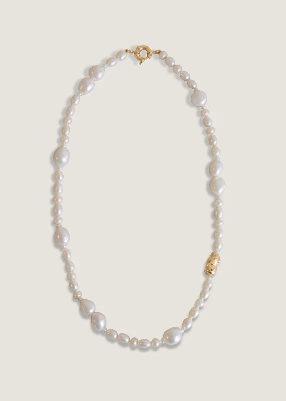 elegant art deco necklace Lucy Baroque Pearl Necklace