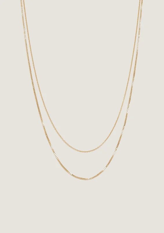 custom engraved wedding band Micro Rolo & Wheat Chain Necklace Stack