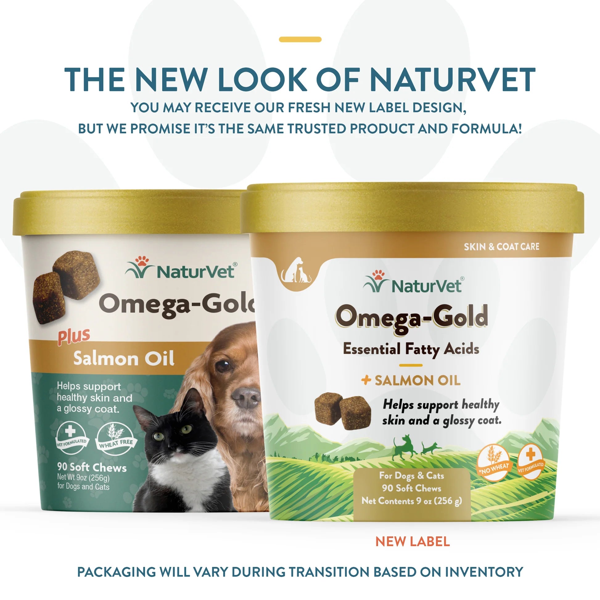 NaturVet Omega-Gold Essential Fatty Acids + Salmon Oil Soft Chews