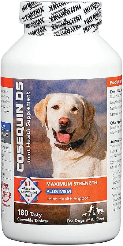 Nutramax Cosequin DS Plus MSM & Hyaluronic Acid (HA) Joint Health Dog Supplement, 180 Tablets