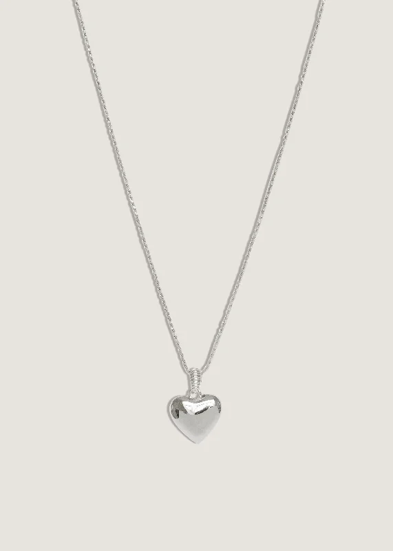 dainty chain bracelet layered Petite Close To My Heart Necklace Silver