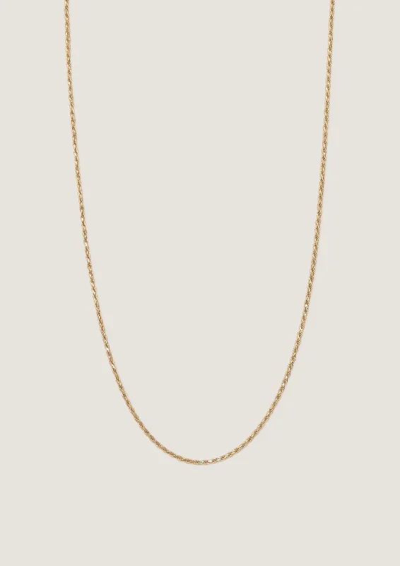 men’s titanium ring with diamonds Petite Rope Chain Necklace