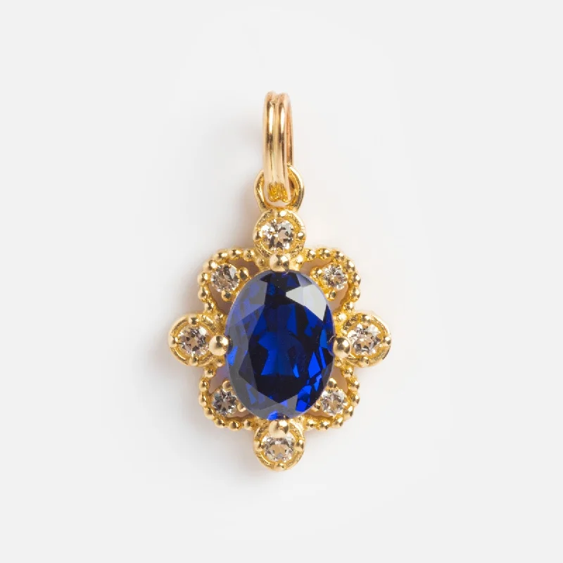 modern geometric silver ring Solid Gold 2024 September Capsule Vintage Inspired Sapphire Charm
