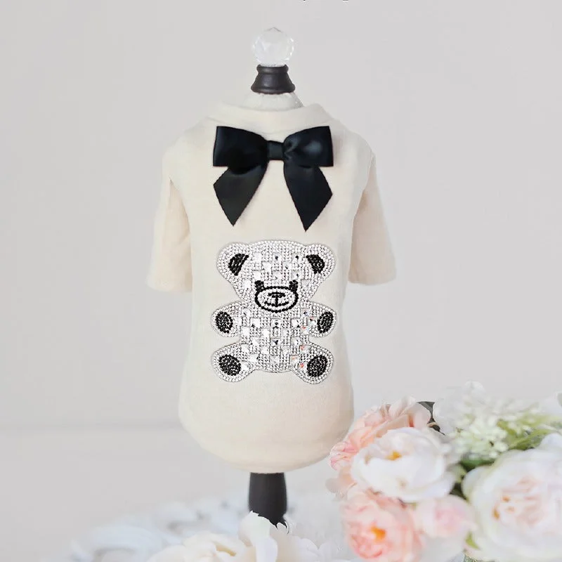 Teddy Bow Dog Tee