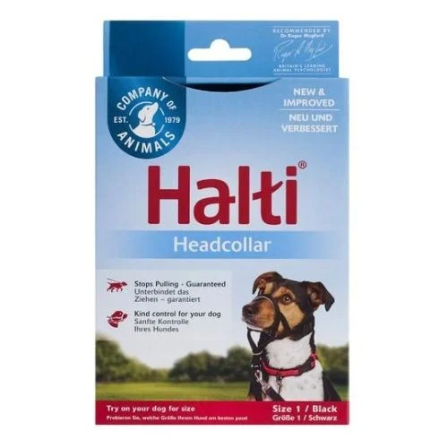 Halti Black Headcollar for Dogs Size 1