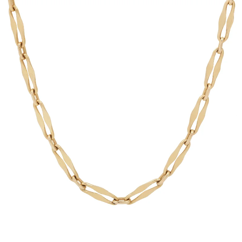 simple gold hoop earrings Vintage Crinkle Chain