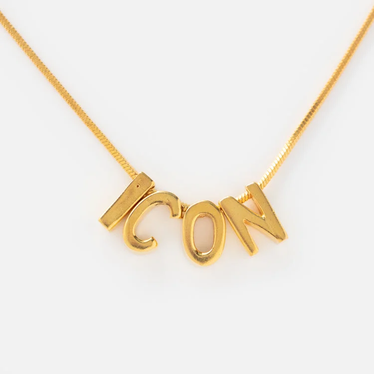 handcrafted crystal quartz ring Word Necklace