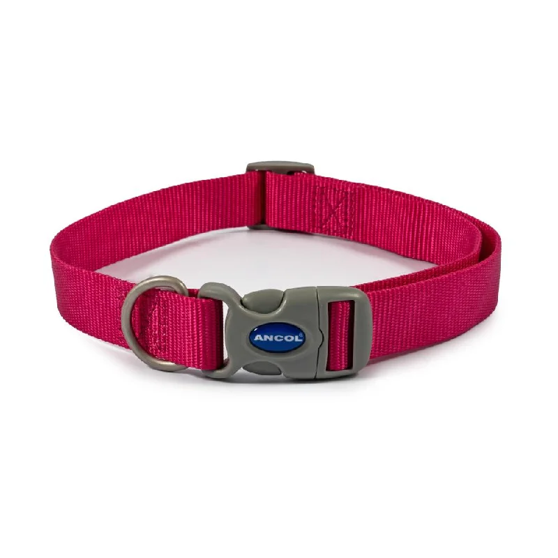 Ancol Dog & Puppy Collars Nylon Pink 3 Sizes