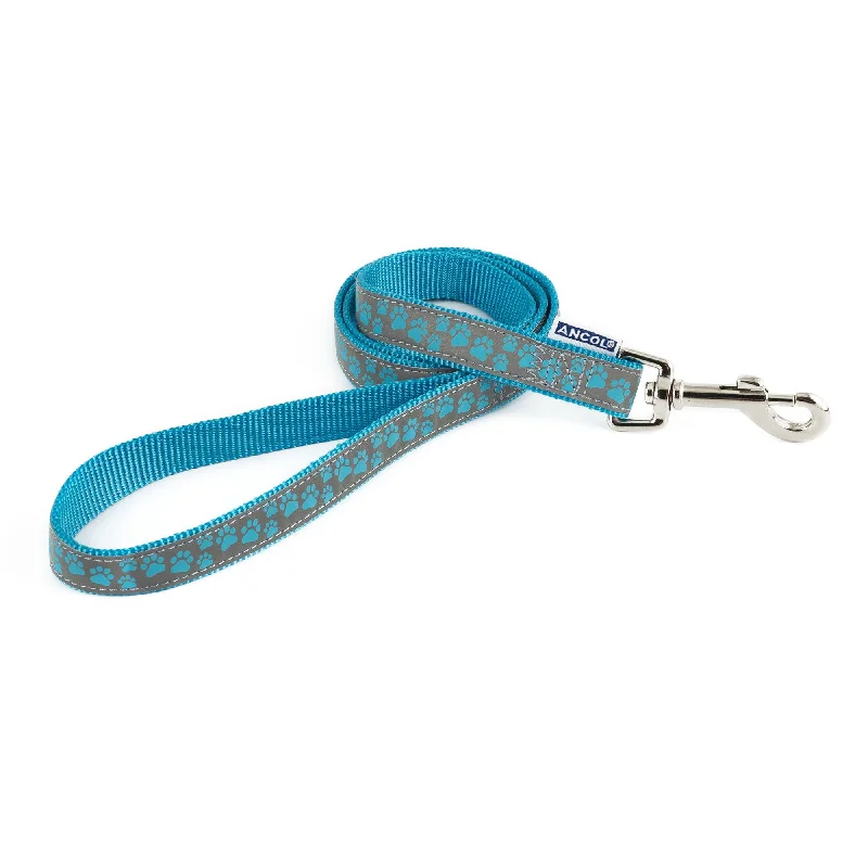 Ancol Paw Refl Lead Blue 100cm