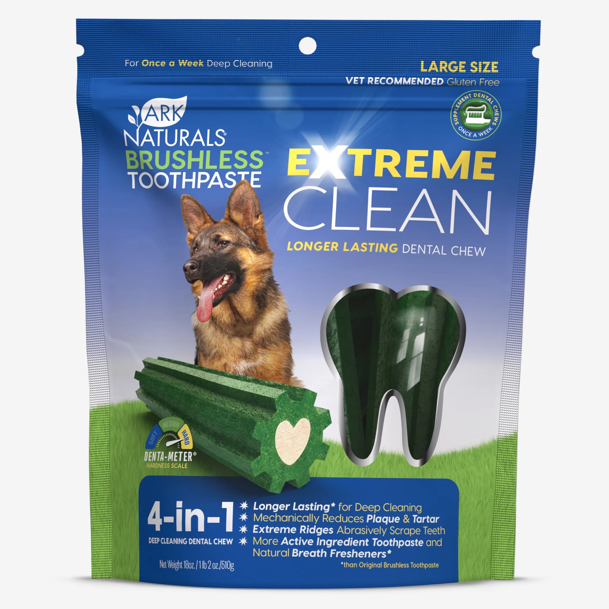 Ark Naturals Extreme Brushless Toothpaste Dental Chews for Dogs