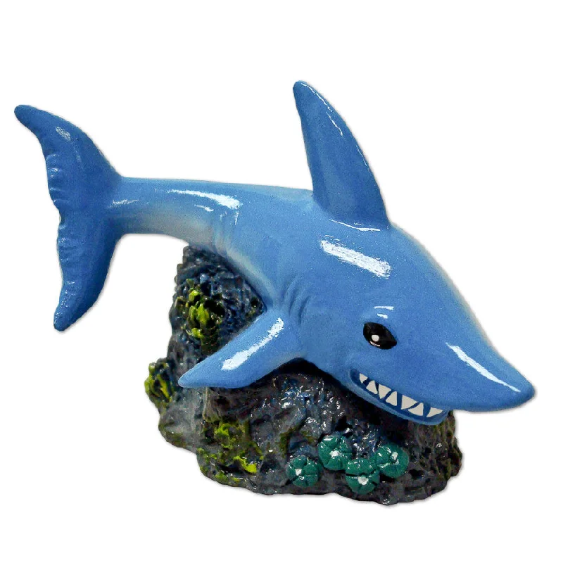 Blue Ribbon Pet Products Exotic Environments Aqua Critter's Smiley Shark Aquarium Statue