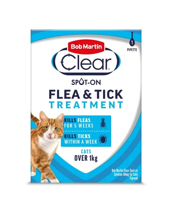 BM Clear Cat SpotOn Flea Trtmt 1p x10