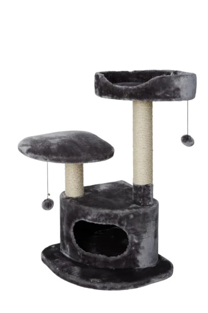 Bud'z Cat Tree Condo 3-Tier Gray