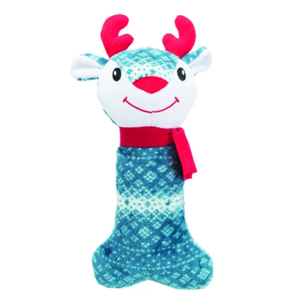 Christmas Plush Bone Dog Toy