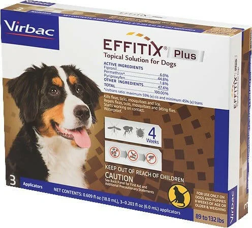 Effitix Plus for Extar Large Dogs 89-132 lbs (3 doses)