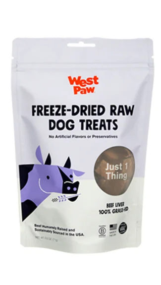 West Paw Freeze-Dried Dog Treats: Beef Liver