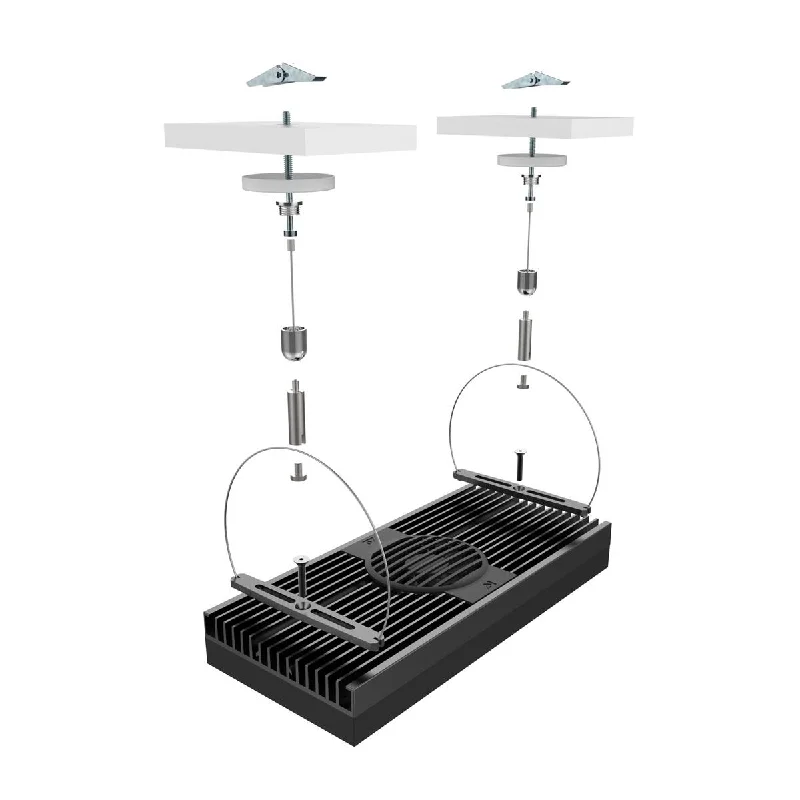 EXT Single Module Hanging Kit (Black) - Aqua Illumination