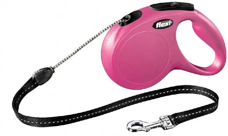 Flexi New Classic XS 10 ft Cord Retractable Dog Leash, Pink