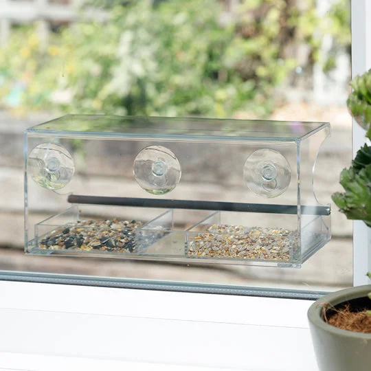 Gardenature Floating Window Bird Feeder