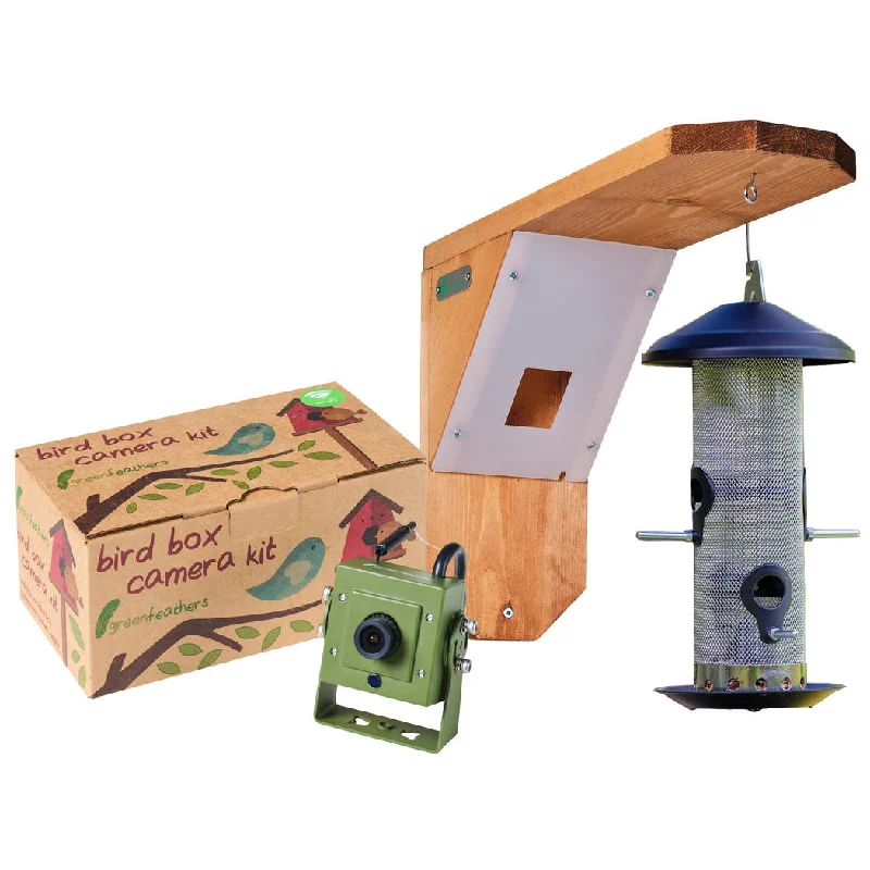 Green Feathers Bird Feeding Station 1080p WiFi Camera (3rd Gen) Deluxe Bundle