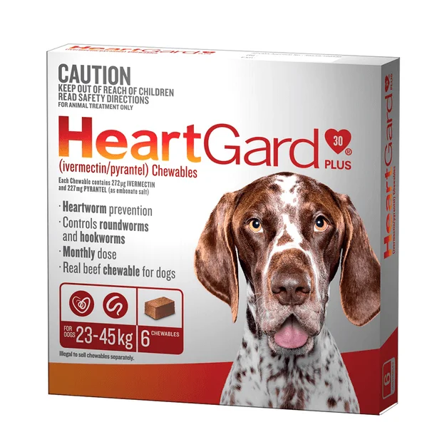 HeartGard Plus Chews 23 - 45kg Brown