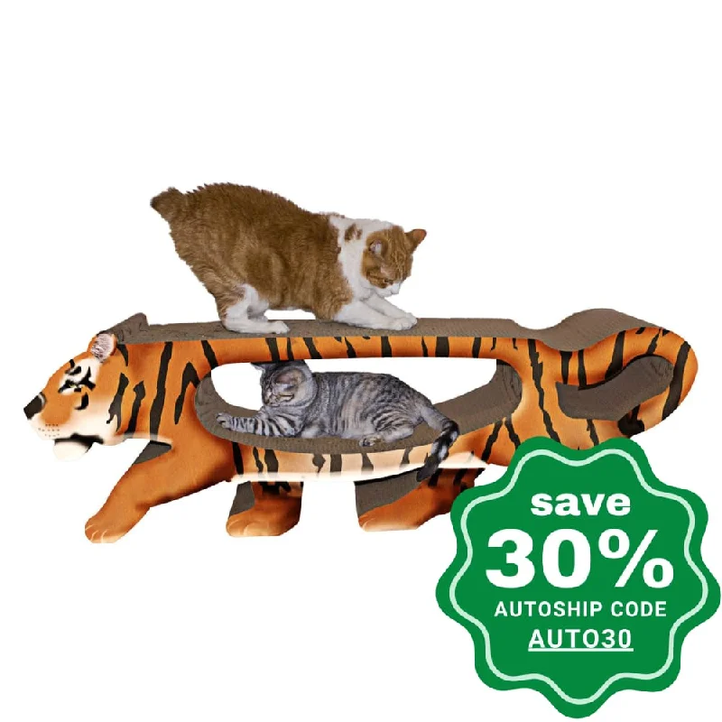 Imperial Cat - Animal Scratchers - Giant Tiger (9"D x 16.5"H x 51"W)