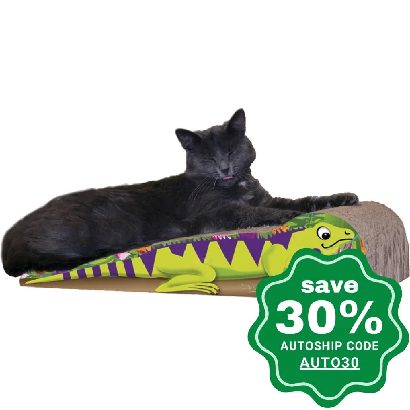 Imperial Cat - Animal Scratchers - Medium Iguana (6"D x 4.5"H x 21"W)