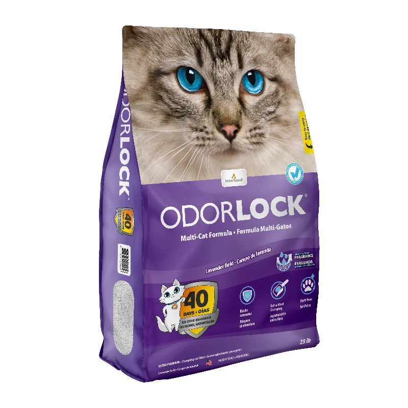 Intersand OdorLock Ultra Premium Lavender Scented Multicat Cat Litter Formula