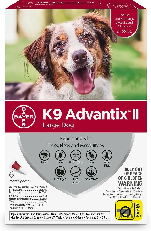 K9 Advantix II for Large Dogs (21-55 lbs) Red Box