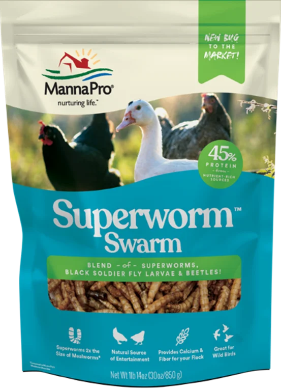 Manna Pro Superworm Swarm Poultry Treat Mix (30 oz)