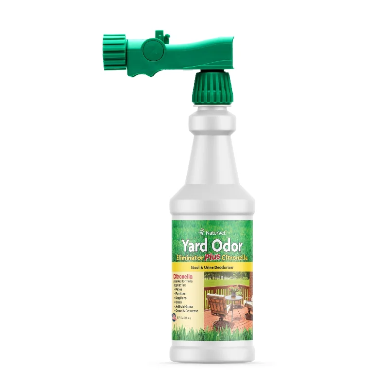 NaturVet Yard Odor Eliminator Plus Citronella, Stool and Urine Deodorizer, 32 fl oz