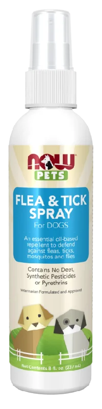 NOW Pets Flea and Tick Spray 8 fl . oz