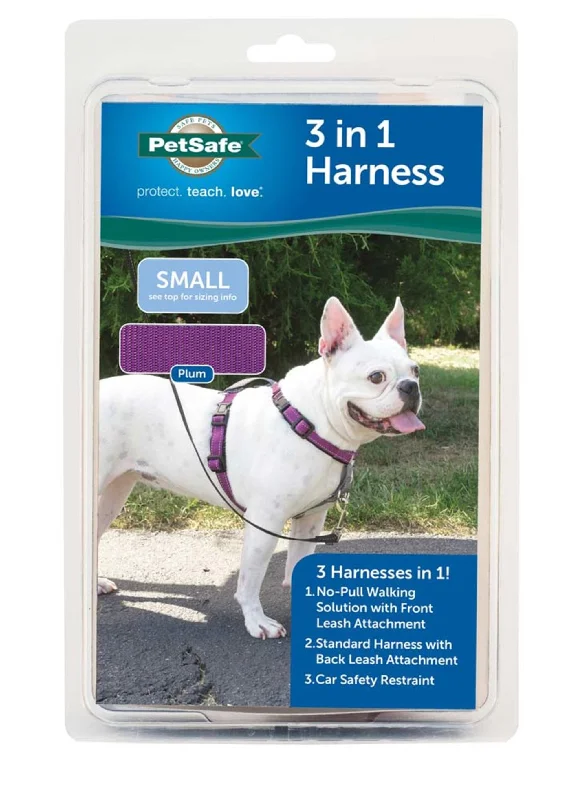 PetSafe 3in1 Dog Harness Plum 1ea/SM