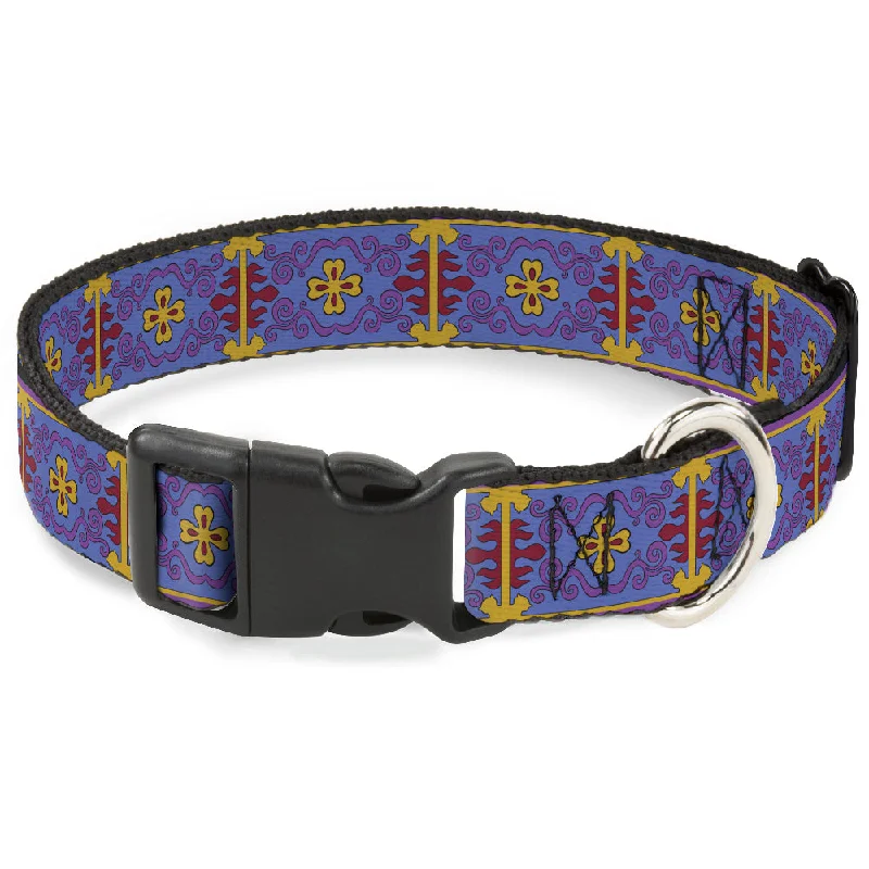 Plastic Clip Collar - Classic Aladdin Magic Carpet Tapestry Blue/Purple/Gold/Red