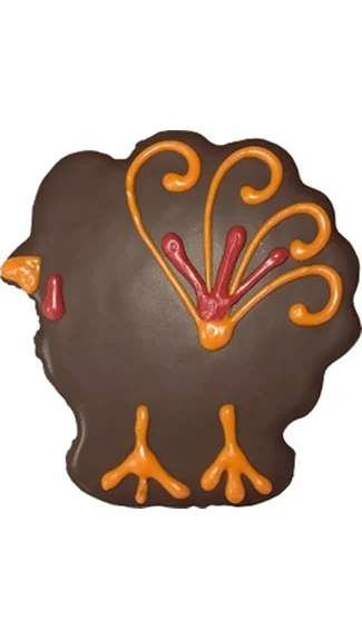 Preppy Puppy Treats: Hand Decorated Molasses (Turkey)