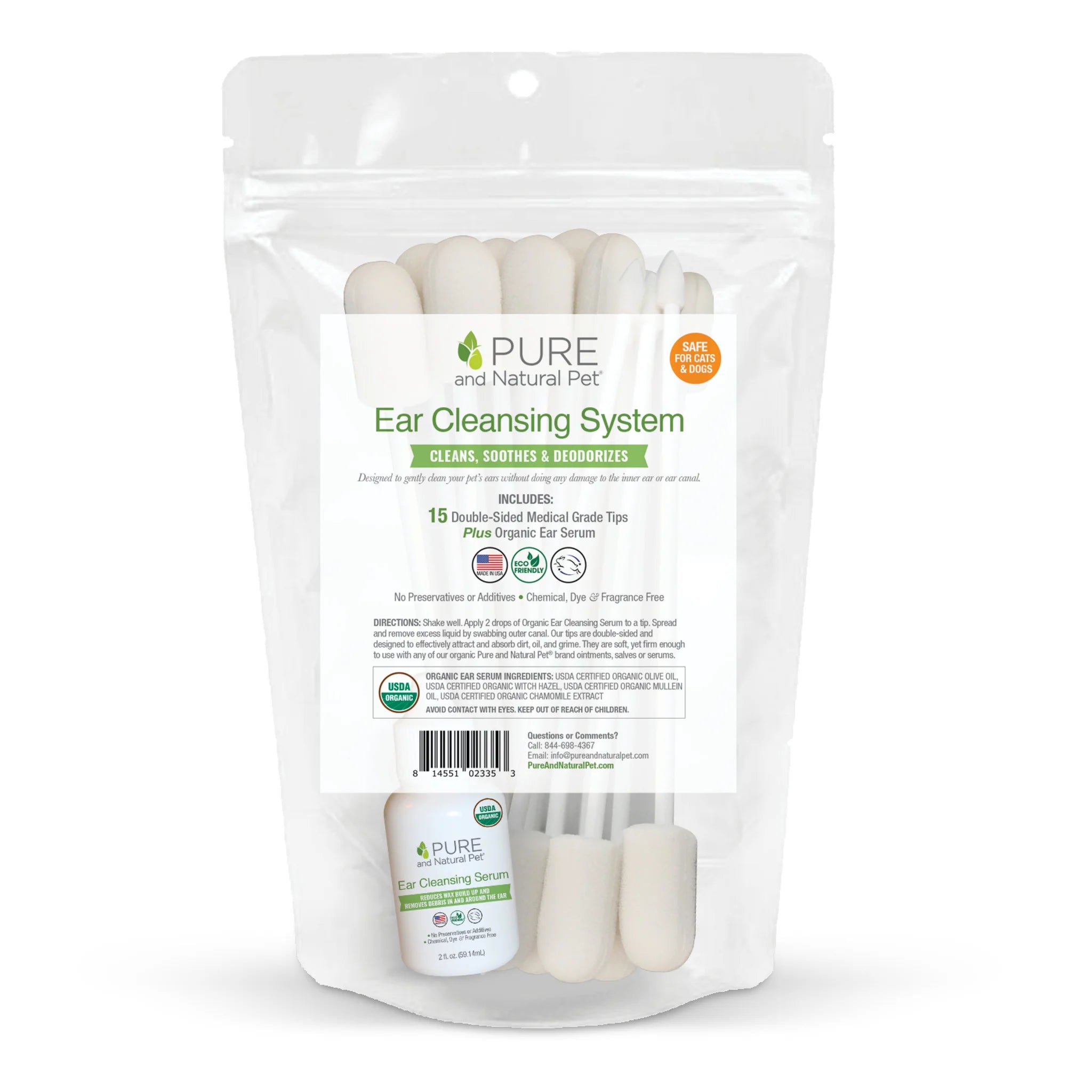 PURE and Natural Pet Ear Cleaning System