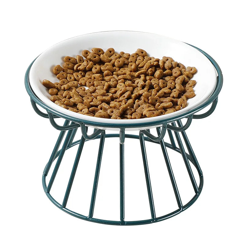 Raised Cat Feeder Dish