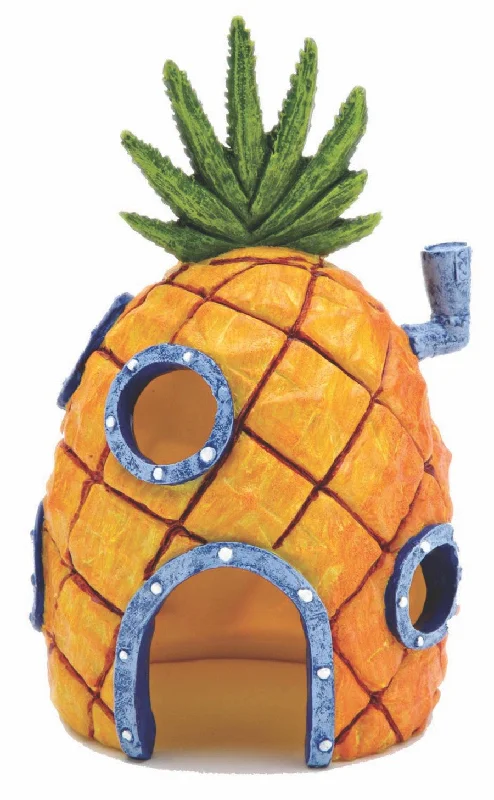 SpongeBob Pineapple Home Aquarium Ornament Orange, Grey, Green, 1ea/6 in