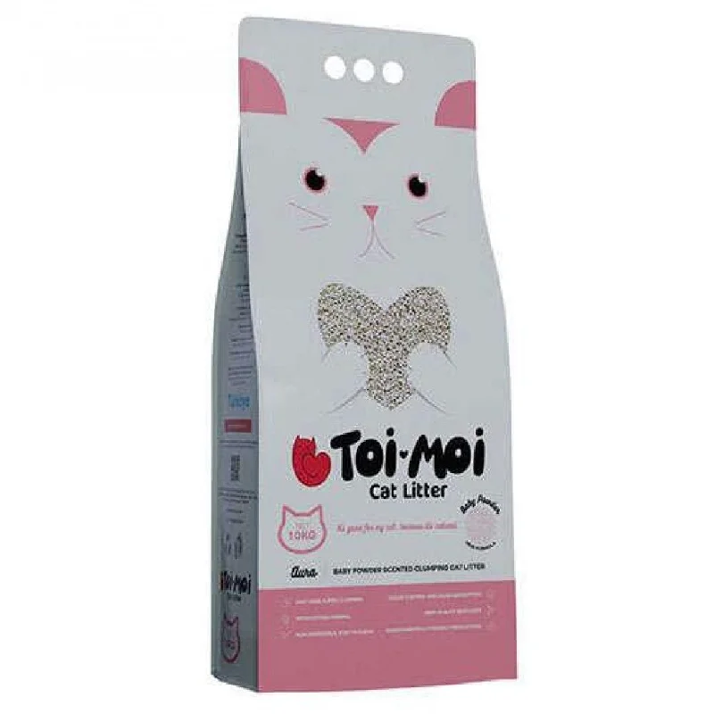 Toi Moi Aura Cream Baby Powder Sodium Bentonite Cat Litter 10 Kg