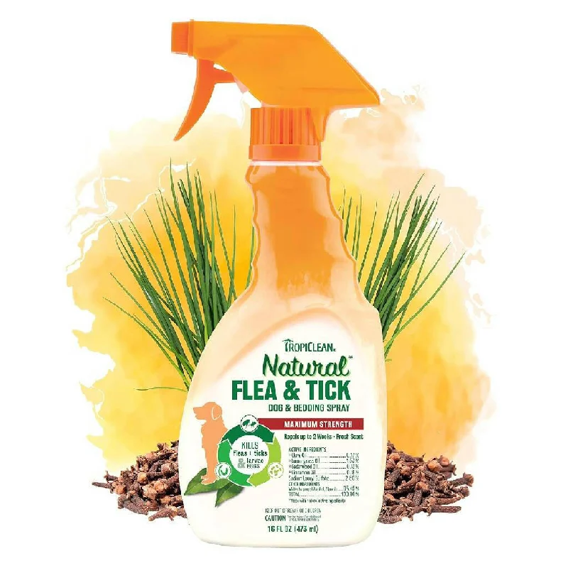 Tropiclean Flea & Tick Dog & Bedding Spray (16 oz)