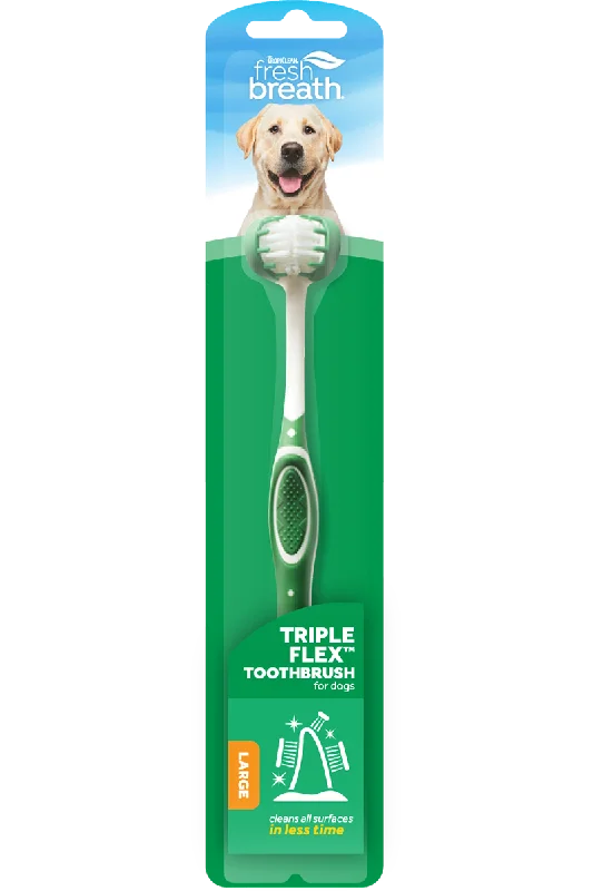 Tropiclean Fresh Breath TripleFlex Toothbrush for Dogs