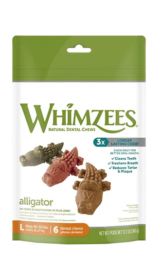 Whimzees Dental Treats: Alligators