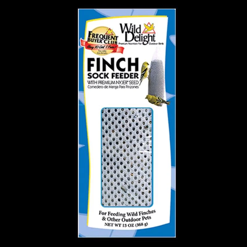 Wild Delight Finch 13 oz Mesh Sock Feeder Bird Feeder 1 ports