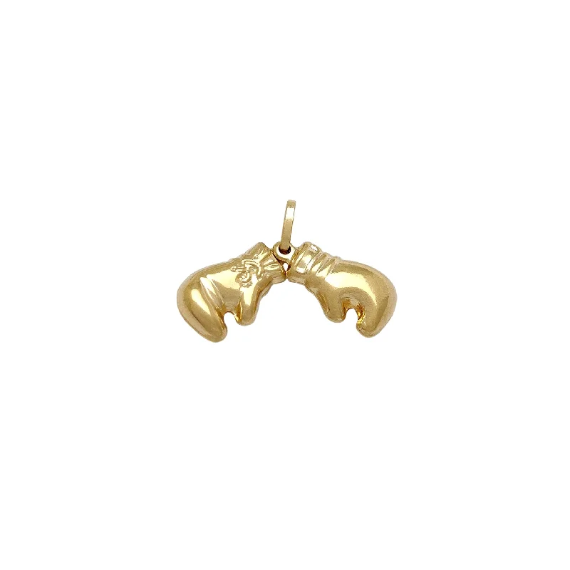 unique diamond stud earrings Boxing Gloves Pendant (14K)