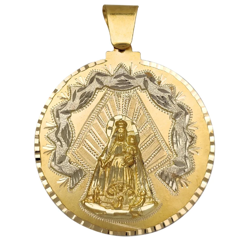 silver moon and star pendant Caridad de Cobre Medallion Pendant (14K)